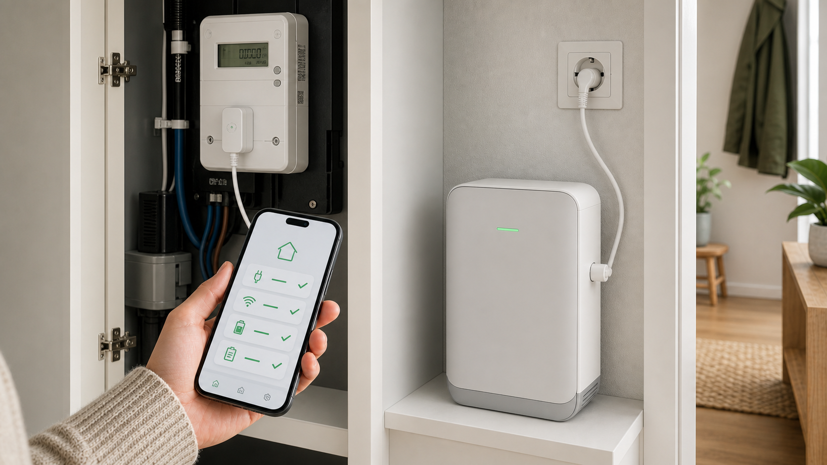 Plug-in thuisbatterij installeren? Checklist voor P1-meter, wifi en app