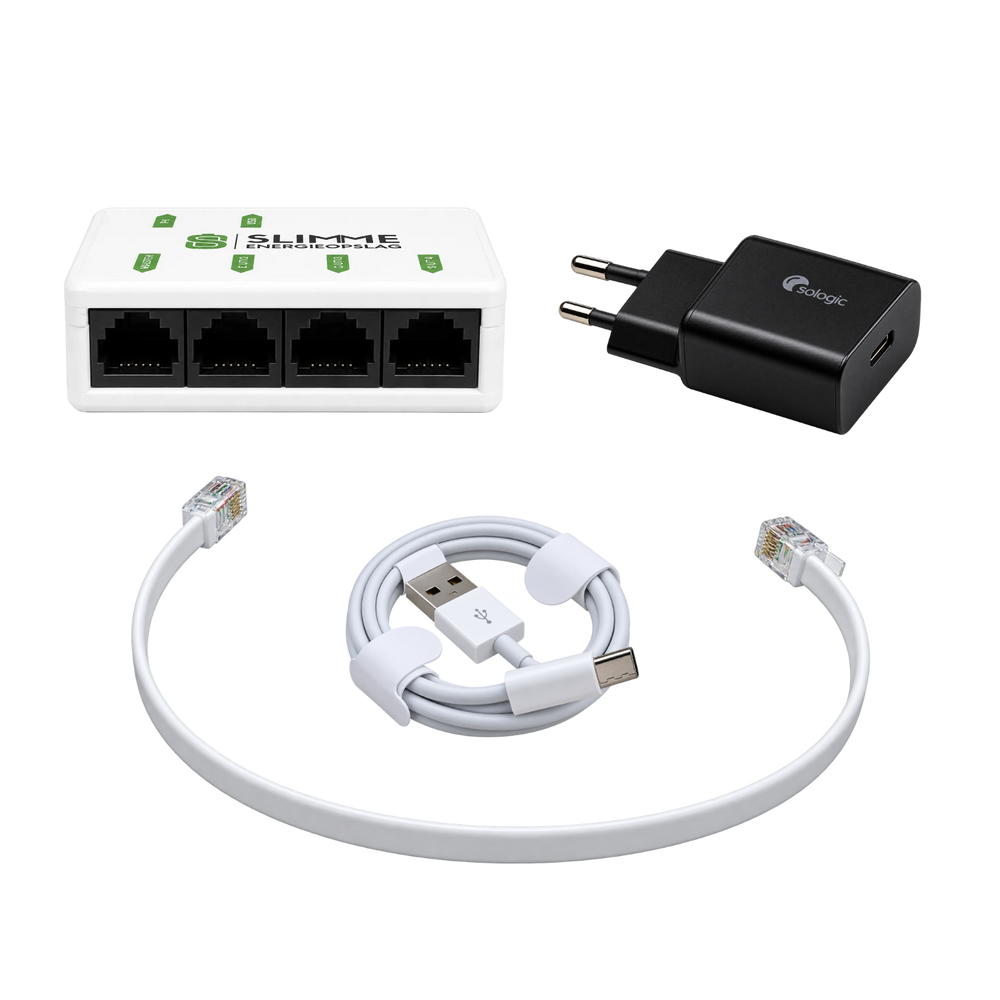 Slimme Energieopslag actieve P1 splitter met 4 poorten