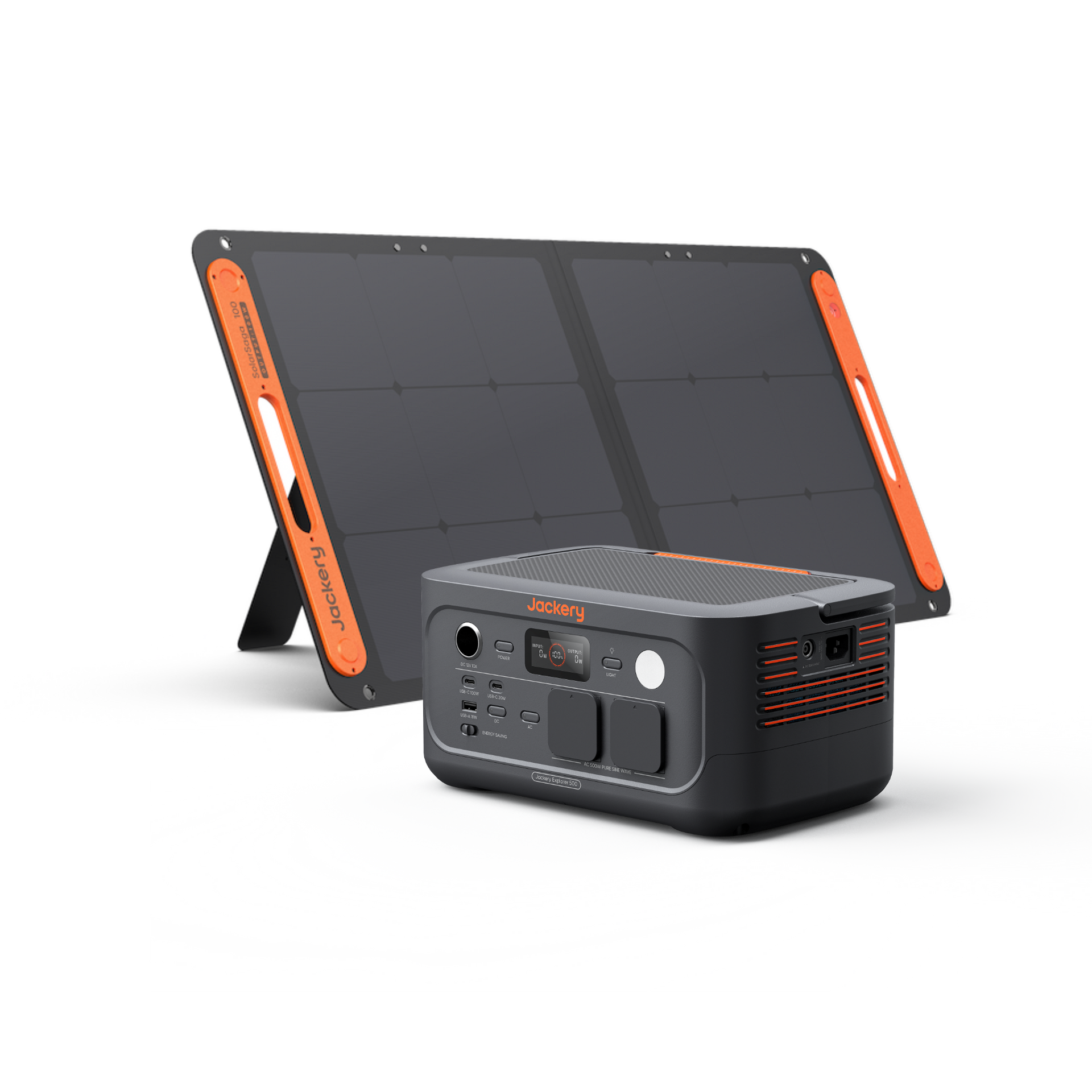 Jackery Explorer 500 V2 + Jackery 100W SolarSaga zonnepaneel